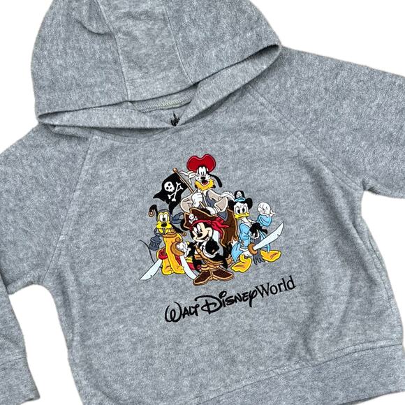 Disney Parks Walt Disney World Pirate Fab Four Hoodie Kids Sz XS - Picture 3 of 7